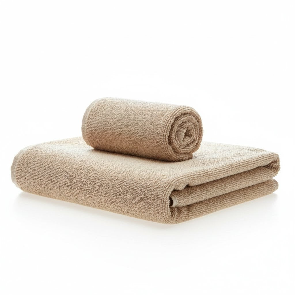 Rankšluostis Lotus Beige – 100% medvilnė