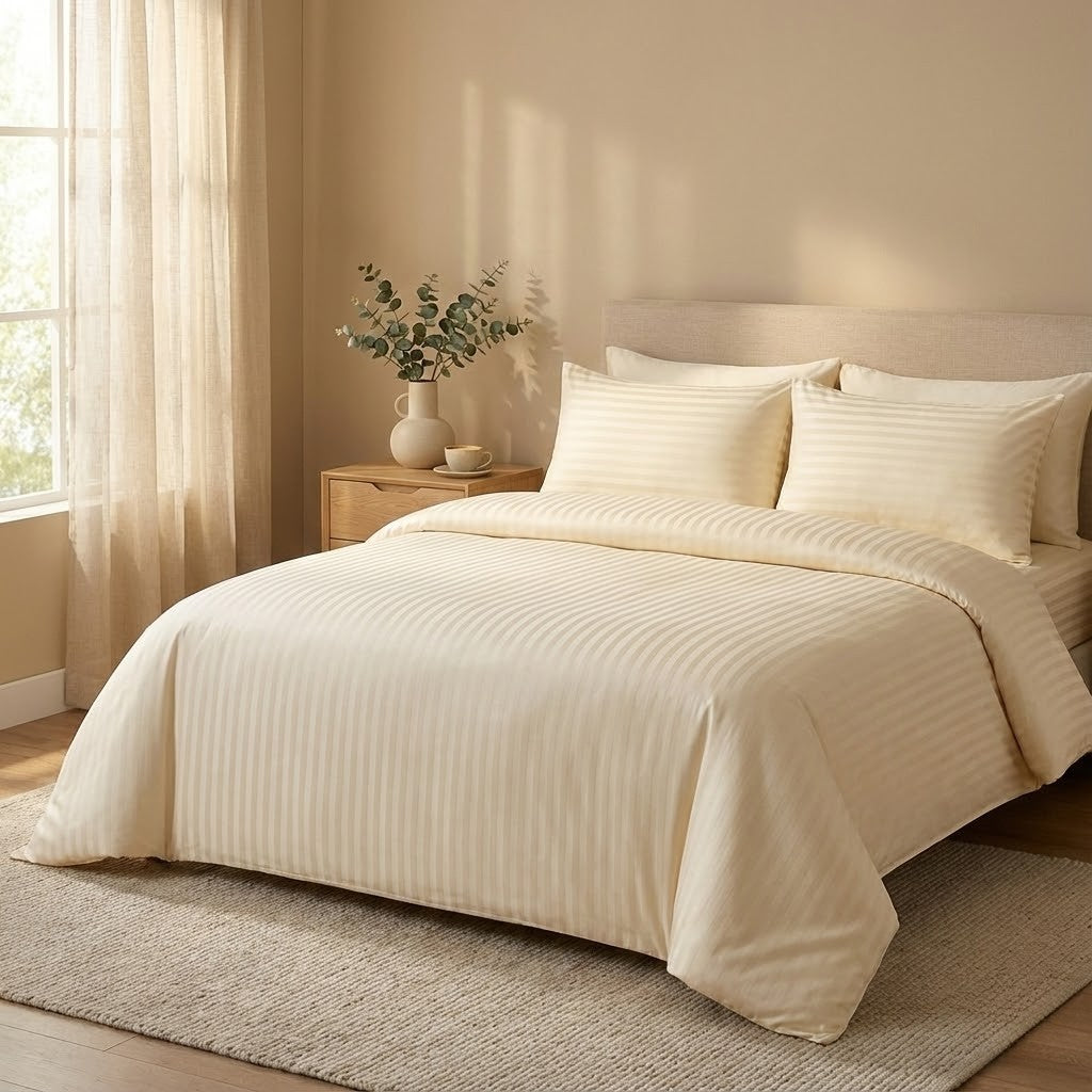 Satino patalynės komplektas SAHARA – 100% šukuotinių verpalų satinas