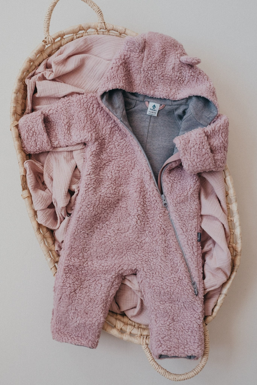 Merino Wool Lined Baby Overall TEDDY