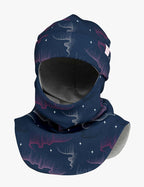 Thermal Merino Balaclava For Kids CLAVAN - Northern Lights